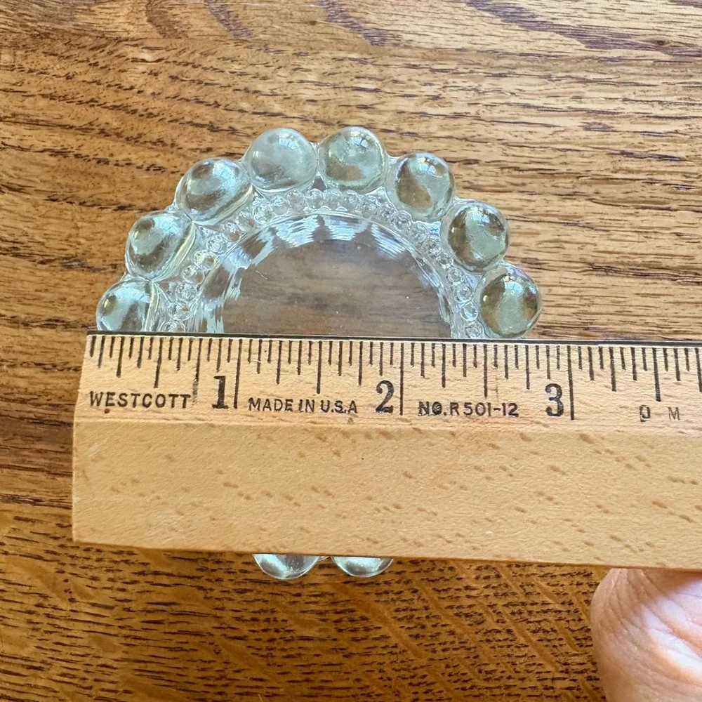 Vintage Clear Glass Candle Holder or trinket box